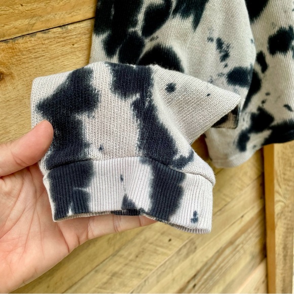 Zara tie-dye loose fit long sleeve knit crop top - Picture 5 of 10